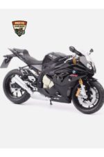 BMW S1000RR 1:12 Ölçek Siyah Diecast Motosiklet Model – Lisanslı Metal Maket & Koleksiyonluk Oyuncak