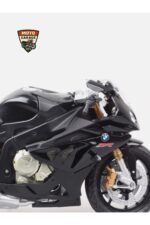 BMW S1000RR 1:12 Ölçek Siyah Diecast Motosiklet Model – Lisanslı Metal Maket & Koleksiyonluk Oyuncak - Görsel 4