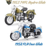 Harley-Davidson Maket Seti - 1:18 Duo Glide & Hydra-Glide