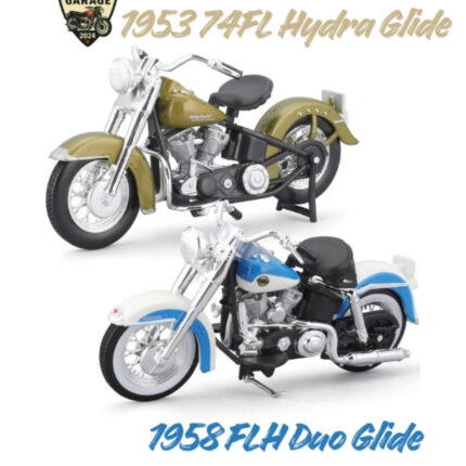 Harley-Davidson Maket Seti - 1:18 Duo Glide & Hydra-Glide