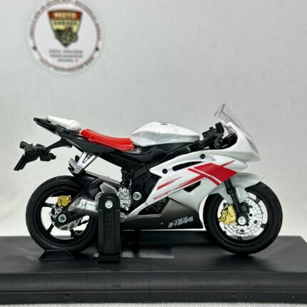 Yamaha R6 Maket – 1:18 Diecast Beyaz Kırmızı Model - görsel 2