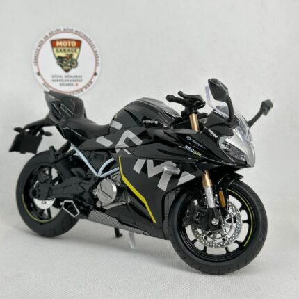 CFMOTO 250SR 1:12 Sesli Işıklı Diecast Motosiklet Modeli - Siyah