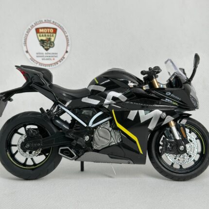CFMOTO 250SR 1:12 Sesli Işıklı Diecast Motosiklet Modeli – Siyah - görsel 2