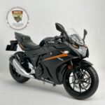 Suzuki GSX250R 1:12 Sesli Işıklı Diecast Motosiklet Modeli - Siyah Turuncu