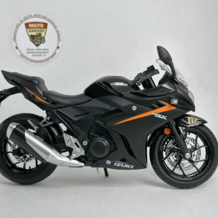 Suzuki GSX250R 1:12 Sesli Işıklı Diecast Motosiklet Modeli – Siyah Turuncu - görsel 2