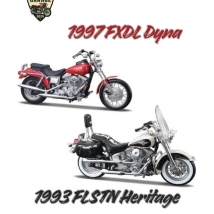 1:18 Harley-Davidson 90'lar Klasikleri İkili Set - 1997 FXDL Dyna & 1993 FLSTN Heritage
