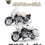 1:18 Harley Davidson 1962 Duo Glide 1968 Electra Glide 2'li Set