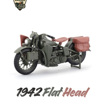 Maisto 1:18 Harley-Davidson Klasik İkili Set – 1948 Panhead & 1942 Flathead Military Koleksiyonluk - görsel 2
