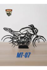 Yamaha MT-07 Masa Dekoru – Motor Tutkunlarına Özel Motosiklet Silüeti