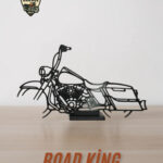 Harley Road King Masa Dekoru – Klasik Cruiser Motor Figürü/Silüeti