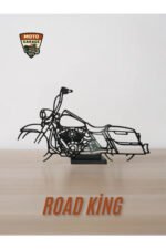 Harley Road King Masa Dekoru – Klasik Cruiser Motor Figürü/Silüeti