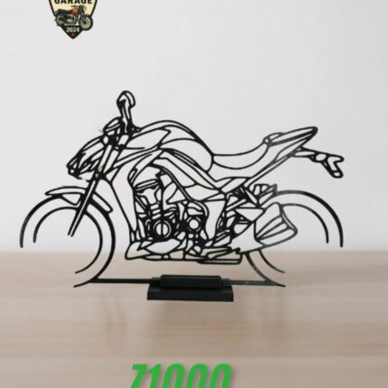 Kawasaki Z1000 Masa Dekoru – Naked Motor Figürü - Motosiklet Silüeti