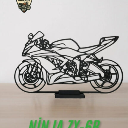 Kawasaki Ninja ZX-6R Masa Dekoru – Supersport Motor Figürü