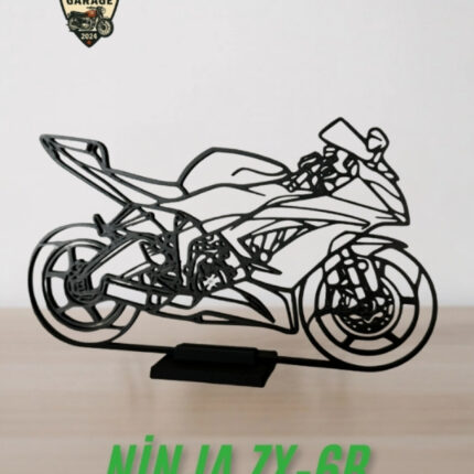 Kawasaki Ninja ZX-6R Masa Dekoru – Supersport Motor Figürü - görsel 2