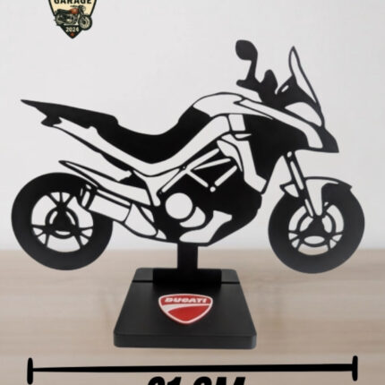 Ducati Multistrada Siluet Masa Dekoru – Touring Motor Figürü - görsel 2