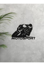 Moto Sport Duvar Dekoru – 3D Baskı Supermoto Racing Figür Tablosu