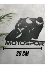 Moto Sport Duvar Dekoru – 3D Baskı Supermoto Racing Figür Tablosu - Görsel 2