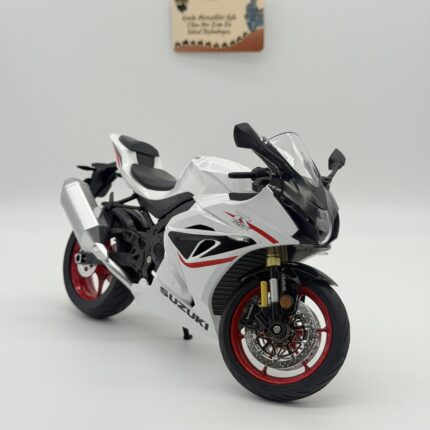 Suzuki GSX-R1000 Maket - 1:9 Büyük Ölçek Işıklı Beyaz