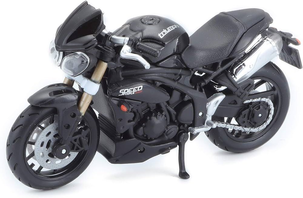 speed Triumph Speed Triple Bburago 1:18 Diecast Model Motosiklet