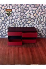 1/18 Ölçek Mini 6 Çekmeceli Tekerlekli Garaj Dolabı - Diorama Aksesuarı - Görsel 3