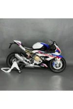 Işıklı BMW S1000 RR 1:9(25cm) ölçek Diecast Motosiklet Model Oyuncak – Metal Biblo & Maket - Görsel 3