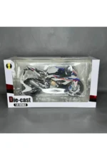 Işıklı BMW S1000 RR 1:9(25cm) ölçek Diecast Motosiklet Model Oyuncak – Metal Biblo & Maket - Görsel 8