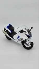 Suzuki Hayabusa 1:12 Diecast Motosiklet - Beyaz Karbon Detaylı Koleksiyon