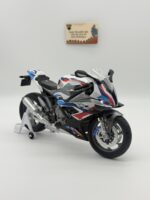 Işıklı BMW S1000 RR 1:9(25cm) ölçek Diecast Motosiklet Model Oyuncak – Metal Biblo & Maket