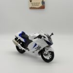 Suzuki Hayabusa Sesli & Işıklı 1:12 Ölçekli Beyaz Diecast Motosiklet