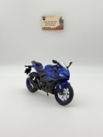 Yamaha YZF-R3 1:12 Diecast - Parlak Mavi Karbon Detaylı Motosiklet Modeli
