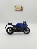 Yamaha YZF-R3 1:12 Diecast - Parlak Mavi Karbon Detaylı Motosiklet Modeli - Görsel 2
