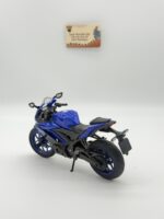 Yamaha YZF-R3 1:12 Diecast - Parlak Mavi Karbon Detaylı Motosiklet Modeli - Görsel 4