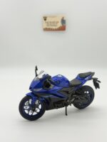 Yamaha YZF-R3 1:12 Diecast - Parlak Mavi Karbon Detaylı Motosiklet Modeli - Görsel 6
