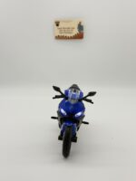Yamaha YZF-R3 1:12 Diecast - Parlak Mavi Karbon Detaylı Motosiklet Modeli - Görsel 7
