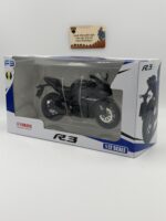 Yamaha YZF-R3 1:12 Diecast - Mat Siyah Racing Bike Metal Model - Görsel 8