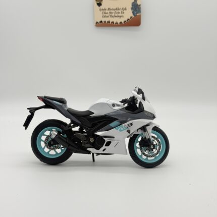 Yamaha YZF-R3 1:12 Diecast Motosiklet – Sesli Işıklı Metal Model - görsel 2