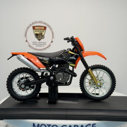 KTM Enduro Cross – 1:18 Ölçek (12cm) Kutulu Standlı Diecast Motosiklet Modeli - görsel 2