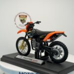 KTM Enduro Cross - 1:18 Ölçek (12cm) Kutulu Standlı Diecast Motosiklet Modeli - Görsel 4