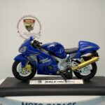 Mavi Yarış Motosikleti #46 - 1:18 Ölçek (12cm) Kutulu Standlı Diecast Model - Görsel 5