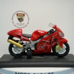 Kırmızı Yarış Motosikleti - 1:18 Ölçek (12cm) Kutulu Standlı Diecast Model - Görsel 2