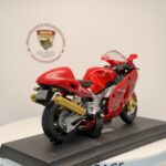 Kırmızı Yarış Motosikleti - 1:18 Ölçek (12cm) Kutulu Standlı Diecast Model - Görsel 3