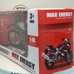 Siyah Enduro Cross - 1:18 Ölçek (12cm) Kutulu Standlı Diecast Motosiklet Modeli - Görsel 8