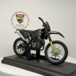Siyah Enduro Cross - 1:18 Ölçek (12cm) Kutulu Standlı Diecast Motosiklet Modeli