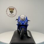 Mavi Yarış Motosikleti #54 - 1:18 Ölçek (12cm) Kutulu Standlı Diecast Model - Görsel 7