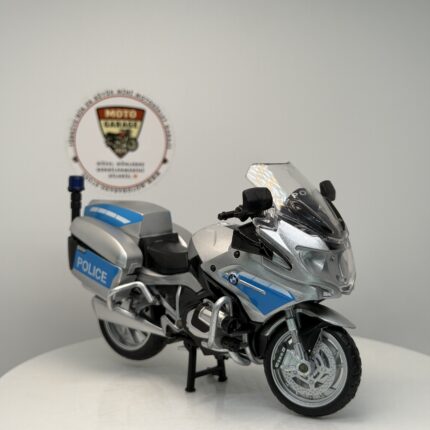 BMW R1250 RT-P Polis Motosikleti - 1:18 Ölçek (12cm) Kutulu Standlı Diecast Model