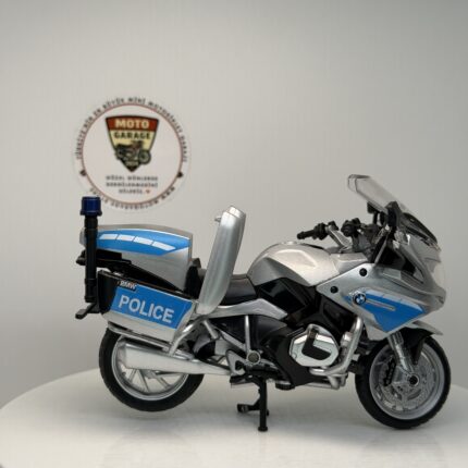 BMW R1250 RT-P Polis Motosikleti – 1:18 Ölçek (12cm) Kutulu Standlı Diecast Model - görsel 2