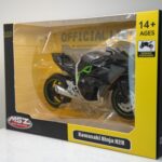 Kawasaki Ninja H2R - 1:18 Ölçek (12cm) Kutulu Diecast Model - Görsel 8