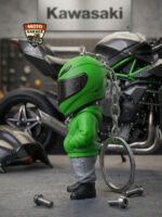 3D Baskı Yeşil Motorcu Anahtarlık – Motor & Motosiklet Anahtarlık - Görsel 4