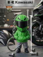 3D Baskı Yeşil Motorcu Anahtarlık – Motor & Motosiklet Anahtarlık - Görsel 2