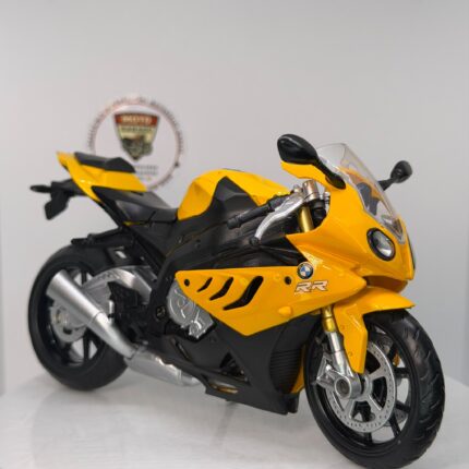 BMW S1000 RR - 1:12 Ölçek (18cm) Sarı Lisanslı Diecast Motosiklet Modeli